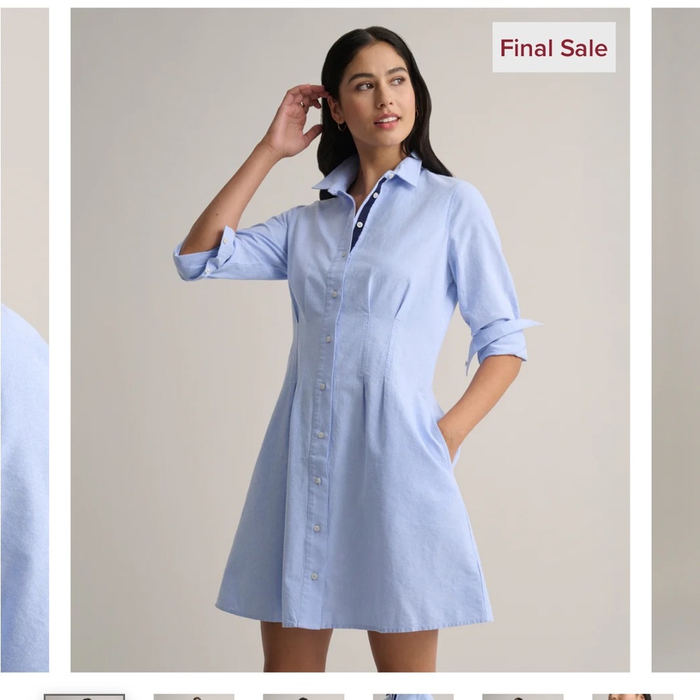 Untuckit Cotton Oxford Jules Shirt Dress
